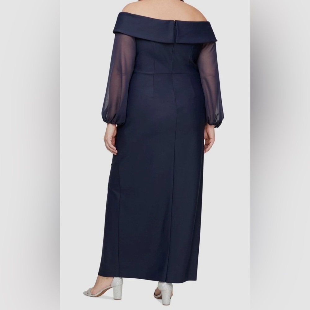 Alex Evenings Midnight Blue Dress - Picture 2 of 7